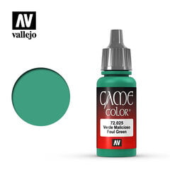 Akrila krāsa Foul Green 17 ml. Game Color 72025 Vallejo cena un informācija | Modelēšanas un zīmēšanas piederumi | 220.lv