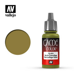 Akrila krāsa Camouflage Green 17 ml. Game Color 72031 Vallejo cena un informācija | Modelēšanas un zīmēšanas piederumi | 220.lv