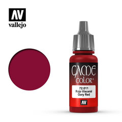 Akrila krāsa Gory Red 17 ml. Game Color Vallejo 72011 cena un informācija | Modelēšanas un zīmēšanas piederumi | 220.lv