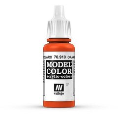 Akrila krāsa Orange Red Matt 17 ml. Model Color 70910 Vallejo cena un informācija | Modelēšanas un zīmēšanas piederumi | 220.lv