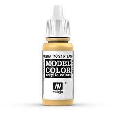 Akrila krāsa Sand Yellow Matt 17 ml. Model Color 70916 Vallejo cena un informācija | Modelēšanas un zīmēšanas piederumi | 220.lv