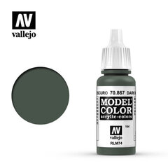 Краска акриловая Dark Bluegrey Matt 17 мл Model Color Vallejo 70867 цена и информация | Принадлежности для рисования, лепки | 220.lv