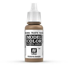 Akrila krāsa Tan Earth Matt 17 ml. Model Color 70874 Vallejo cena un informācija | Modelēšanas un zīmēšanas piederumi | 220.lv