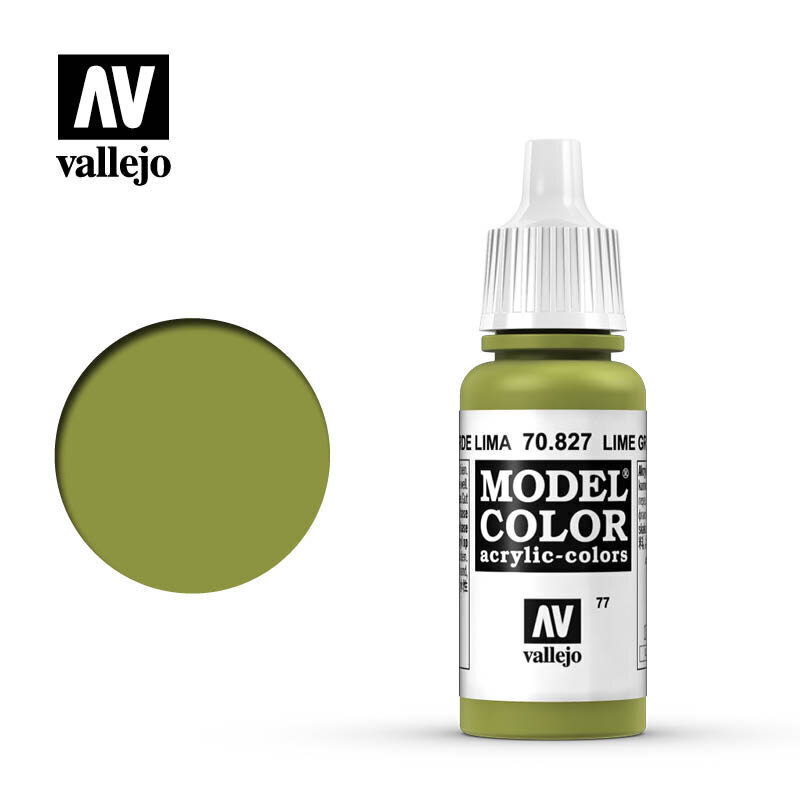 Akrila krāsa Lime Green Matt 17 ml. Model Color Vallejo 70827 цена и информация | Modelēšanas un zīmēšanas piederumi | 220.lv