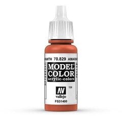 Akrila krāsa Amaranth Red Matt 17 ml. Model Color 70829 Vallejo cena un informācija | Modelēšanas un zīmēšanas piederumi | 220.lv