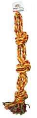 Croci virvju rotaļlieta, dubultā, ar mezgliem, 55.8cm cena un informācija | Suņu rotaļlietas | 220.lv