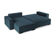 Universāls stūra dīvāns Micadoni Home Eveline 4S, tumši zils cena un informācija | Stūra dīvāni | 220.lv
