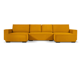 Universāls stūra dīvāns Micadoni Home Eveline 6S, dzeltens cena un informācija | Stūra dīvāni | 220.lv