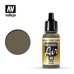 Акриловая краска Light Olive RAL 6040 17 мл. Model Air 71247 Vallejo цена и информация | Принадлежности для рисования, лепки | 220.lv