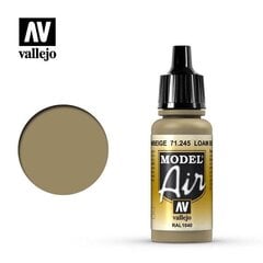 Akrila krāsa Loambrown RAL 1040 17 ml. Model Air 71245 Vallejo cena un informācija | Modelēšanas un zīmēšanas piederumi | 220.lv