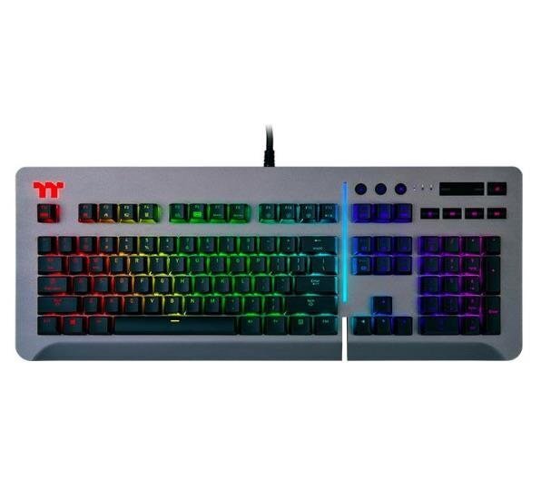 Tastatūra Thermaltake Level 20 RGB Titanium Cherry MX cena un informācija | Klaviatūras | 220.lv