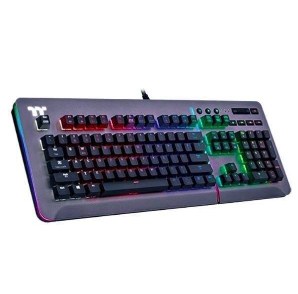 Tastatūra Thermaltake Level 20 RGB Titanium Cherry MX cena un informācija | Klaviatūras | 220.lv