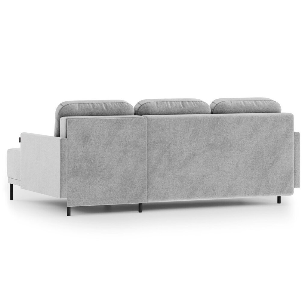 Stūra dīvāns Homede Lapi, gaiši pelēks цена и информация | Stūra dīvāni | 220.lv