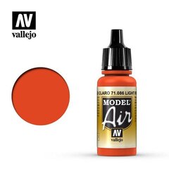 Akrila krāsa Light Red 17 ml. Model Air 71086 Vallejo cena un informācija | Modelēšanas un zīmēšanas piederumi | 220.lv