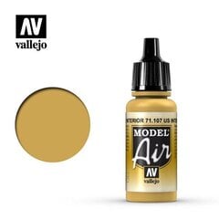 Akrila krāsa US Interior Yellow 17 ml. Model Air 71107 Vallejo cena un informācija | Modelēšanas un zīmēšanas piederumi | 220.lv