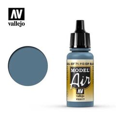 Akrila krāsa IDF Blue 17 ml. Model Air Vallejo 71113 cena un informācija | Modelēšanas un zīmēšanas piederumi | 220.lv