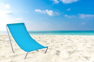 Olek izvelkamais tūristu pludmales krēsls, zils cena un informācija | Sauļošanās krēsli | 220.lv