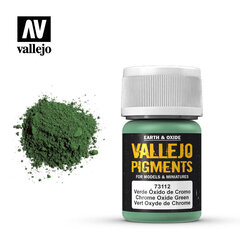 Pigments Chrome Oxide Green 35 ml. Pigments 73112 Vallejo cena un informācija | Modelēšanas un zīmēšanas piederumi | 220.lv