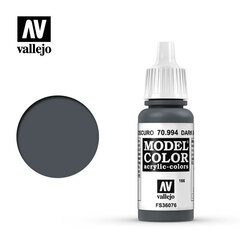 Краска акриловая  Dark Grey Matt 17 мл Model Color 70994 Vallejo цена и информация | Принадлежности для рисования, лепки | 220.lv