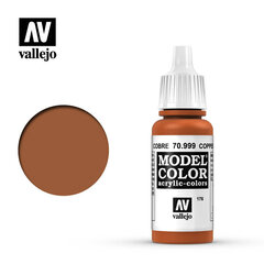 Krāsa Copper Metallic 17 ml. Model Color 70999 Vallejo cena un informācija | Modelēšanas un zīmēšanas piederumi | 220.lv