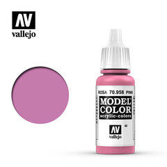 Krāsa Pink Matt 17 ml. 70958 Vallejo cena un informācija | Modelēšanas un zīmēšanas piederumi | 220.lv