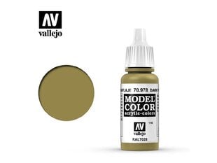 Krāsa Dark Yellow Matt 17 ml. Vallejo 70978 cena un informācija | Modelēšanas un zīmēšanas piederumi | 220.lv