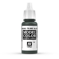 Krāsa Black Green Matt 17 ml. 70980 Vallejo cena un informācija | Modelēšanas un zīmēšanas piederumi | 220.lv
