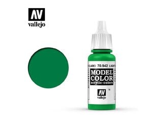 Краска акриловая  Light Green Matt 17 мл Model Color Vallejo 70942 цена и информация | Принадлежности для рисования, лепки | 220.lv