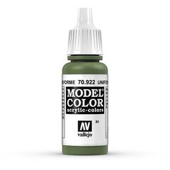 Краска акриловая Uniform Green Matt 17 мл Model Color 70922 Vallejo цена и информация | Принадлежности для рисования, лепки | 220.lv