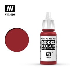 Краска акриловая Red Matt 17 мл Model Color 709263 Vallejo цена и информация | Принадлежности для рисования, лепки | 220.lv