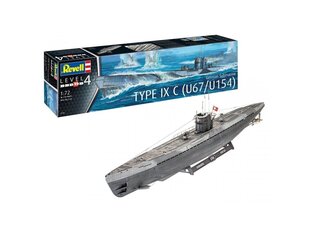 Конструктор Revell - Submarine Type IXC Early Turret, 1/72, 05166 цена и информация | Конструкторы и кубики | 220.lv