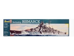 Конструктор Revell - Battleship Bismarck, 1/700, 05098 цена и информация | Kонструкторы | 220.lv