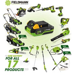 Akumulatora zāģis Fieldmann FZP 70805-0, 2x20V FAST POWER cena un informācija | Motorzāģi | 220.lv