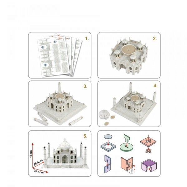 CubicFun 3D puzzle TAJ MAHAL MC081h цена и информация | Puzles, 3D puzles | 220.lv