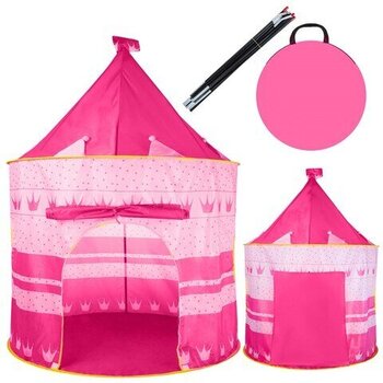 Детская палатка-замок, розовая цена и информация | Детские игровые домики | 220.lv