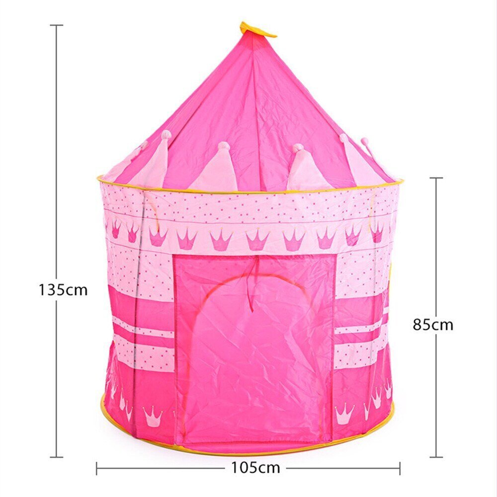 Bērnu pils-telts, rozā цена и информация | Bērnu rotaļu laukumi, mājiņas | 220.lv
