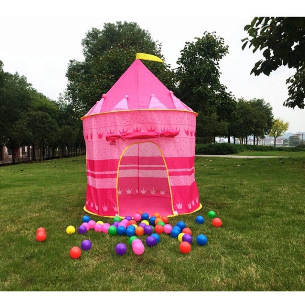 Bērnu pils-telts, rozā цена и информация | Bērnu rotaļu laukumi, mājiņas | 220.lv