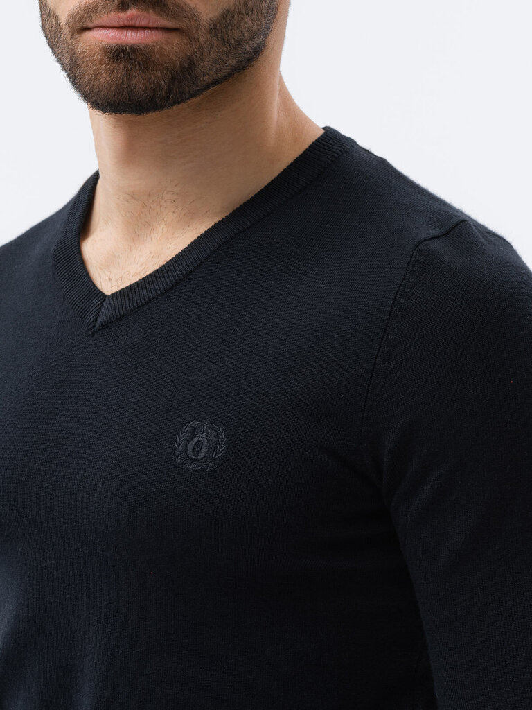 Vīriešu džemperis Ombre E191 melns цена и информация | Vīriešu džemperi | 220.lv