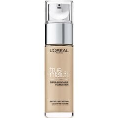 Grima pamats L’Oreal Paris True Match Super Blendable 30 ml D1-W1 Golden Ivory цена и информация | Пудры, базы под макияж | 220.lv