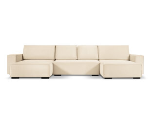 Universāls stūra dīvāns Micadoni Home Eveline 6S, smilškrāsas cena un informācija | Stūra dīvāni | 220.lv