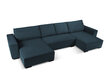 Universāls stūra dīvāns Micadoni Home Eveline 6S, tumši zils cena un informācija | Stūra dīvāni | 220.lv