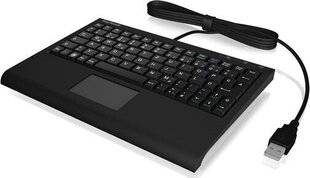Клавиатура IcyBox KeySonic Мини-клавиатура, смарт-тачпад, USB ACK-3410 цена и информация | Клавиатуры | 220.lv