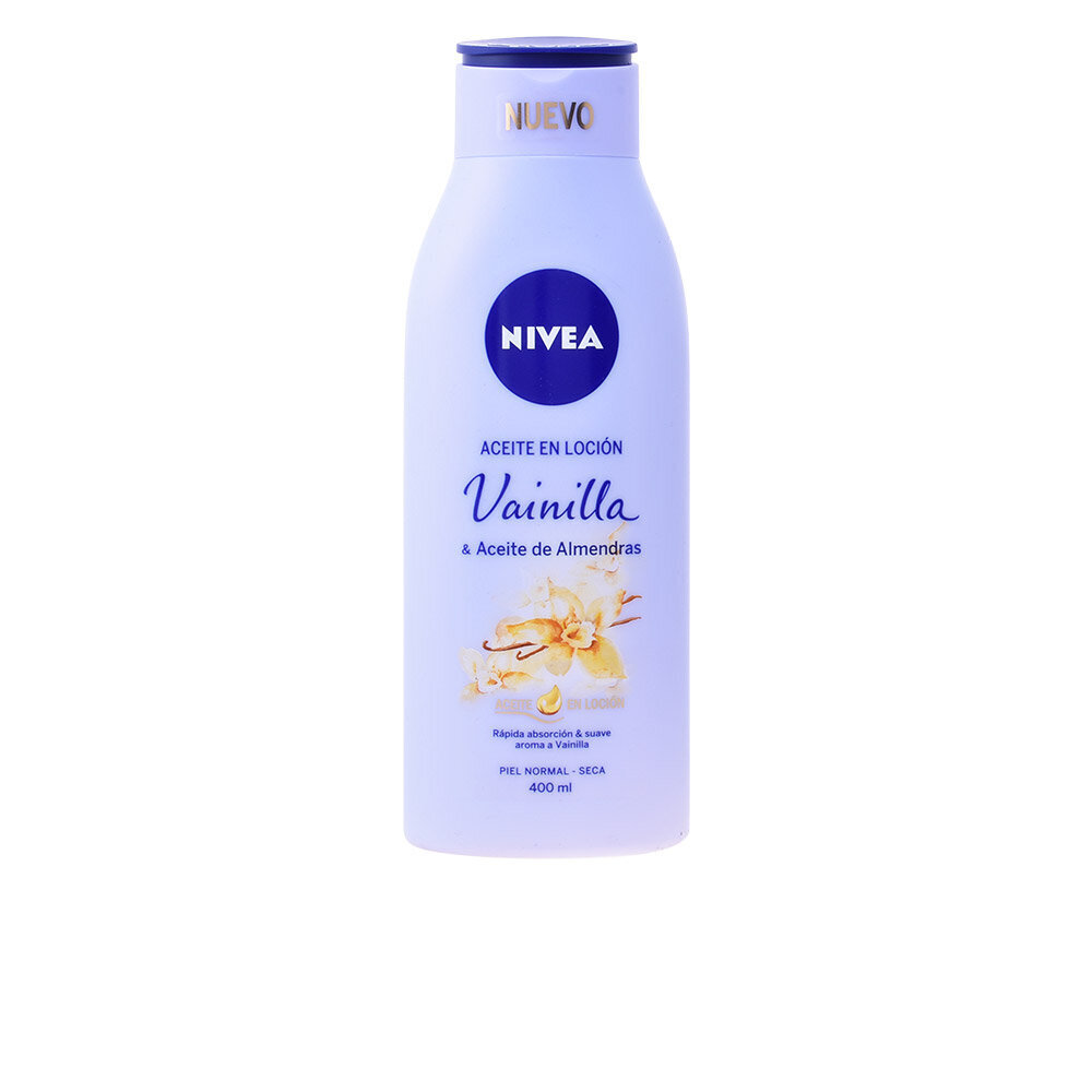 Mandeļu un vaniļas eļļas losjons Nivea, 400 ml cena un informācija | Ķermeņa krēmi, losjoni | 220.lv