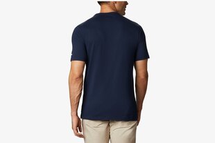 Мужская футболка Columbia CSC Basic Logo SS Tee 1680053467, синяя цена и информация | Мужские футболки | 220.lv