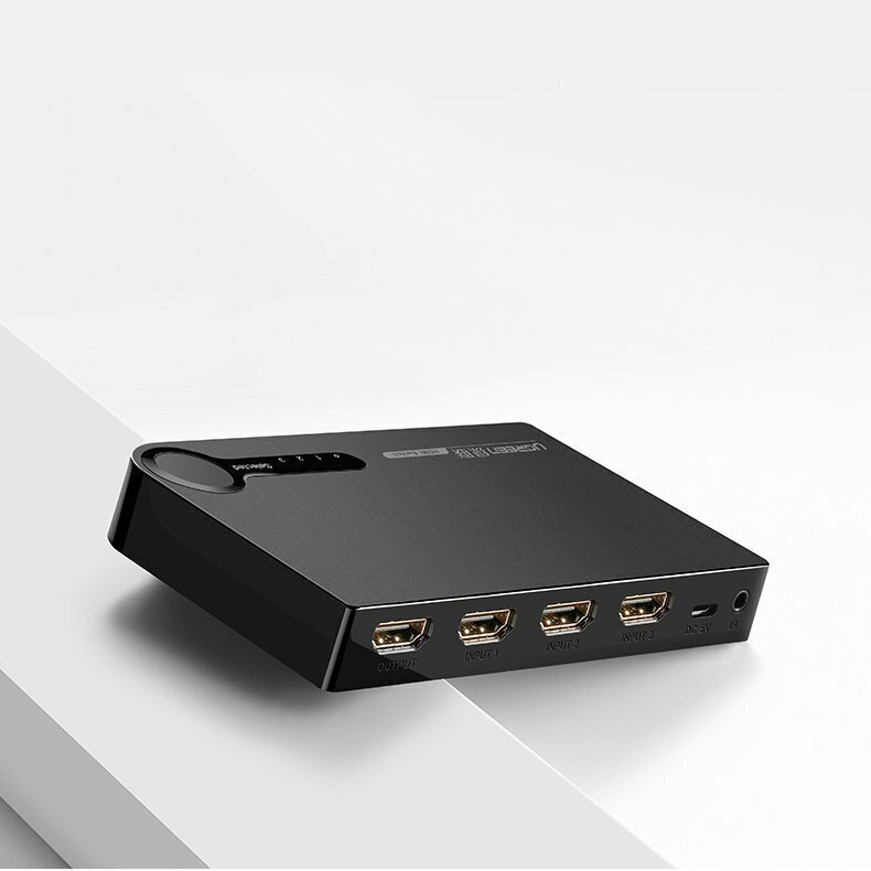 Komutators Ugreen HDMI - 3x HDMI, 3D, 4K, 7,5 Gbps, 36 bit cena un informācija | Komutatori (Switch) | 220.lv