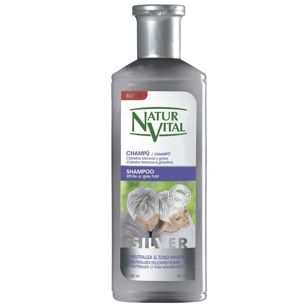 Šampūns sirmiem matiem Natur Vital Silver 300 ml цена и информация | Šampūni | 220.lv