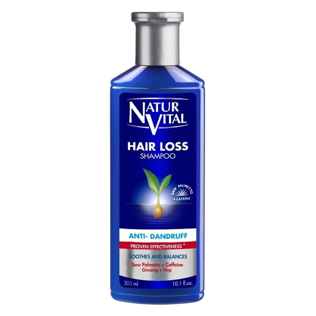 Šampūns pret matu izkrišanu un pret blaugznām Natur Vital Hair Loss 300 ml цена и информация | Šampūni | 220.lv