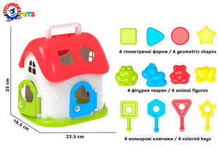 Развивающийся домик с формочками цена и информация | Игрушки для малышей | 220.lv