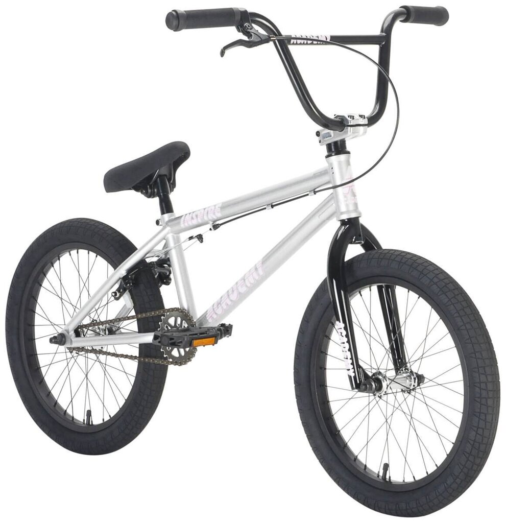 Academy Inspire 18 "2021 BMX Freestyle velosipēds, sudraba/melns цена и информация | Velosipēdi | 220.lv