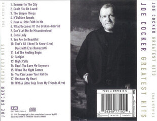 Компакт диск Joe Cocker - Greatest Hits цена и информация | Виниловые пластинки, CD, DVD | 220.lv